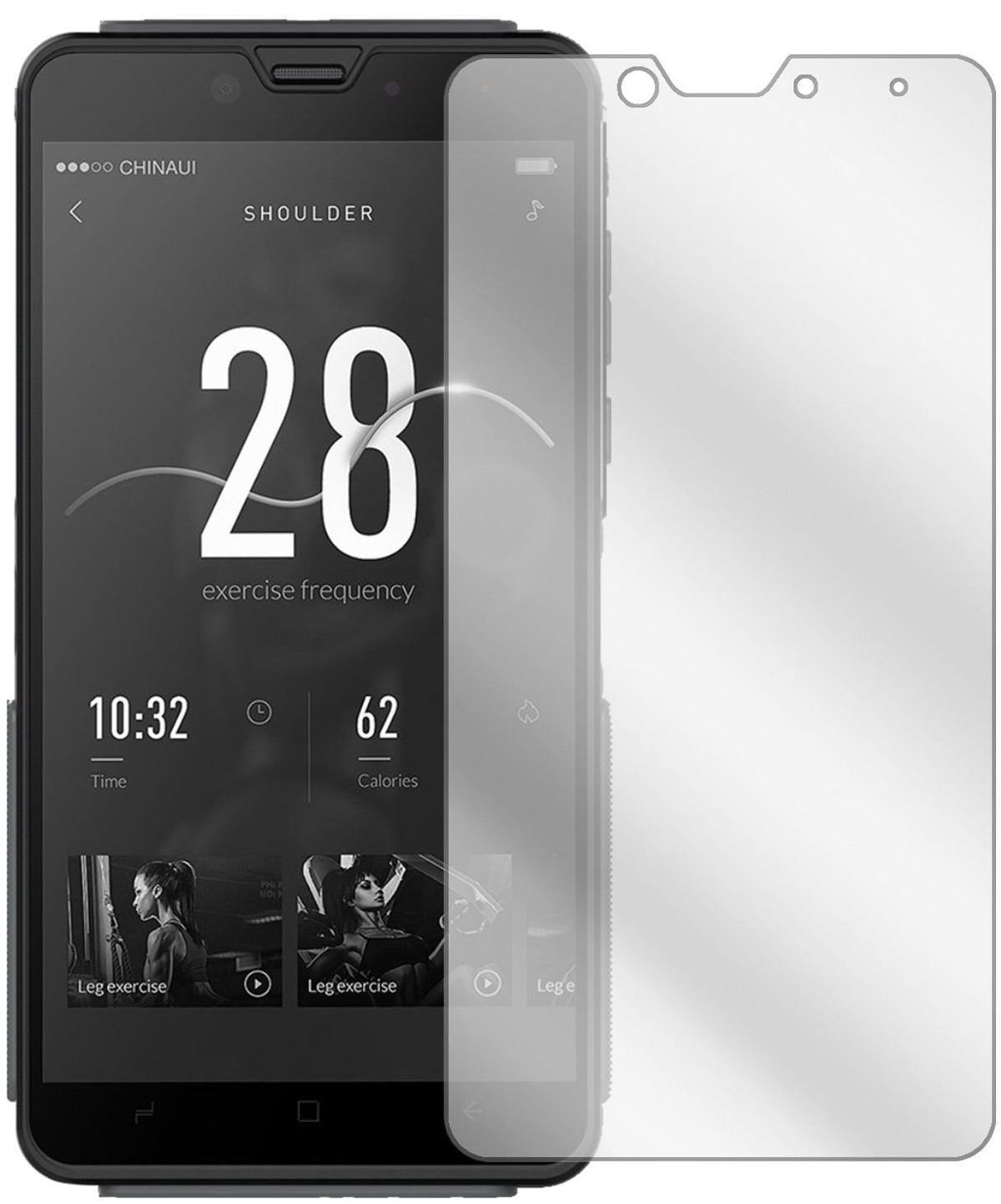 2x Schutzfolie klar für Elephone Fighter Display-S (2)