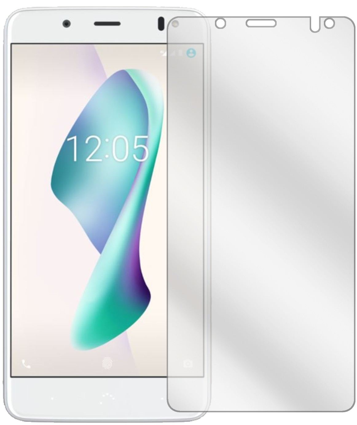 2x Schutzfolie klar für BQ Aquaris VS Plus Display (2)