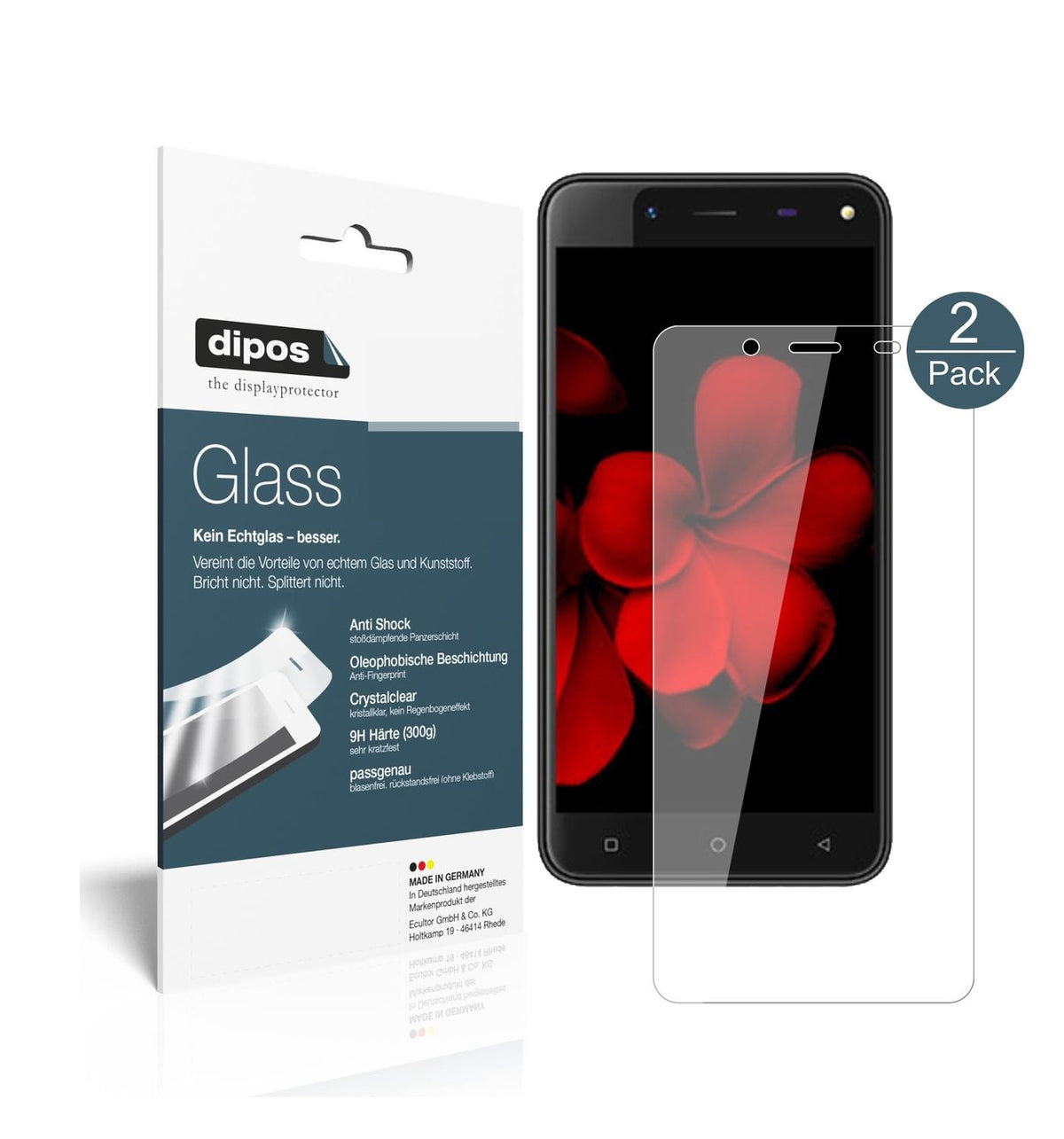 2x 9H Schutzfolie für Karbonn Titanium Frames S7 P (1)