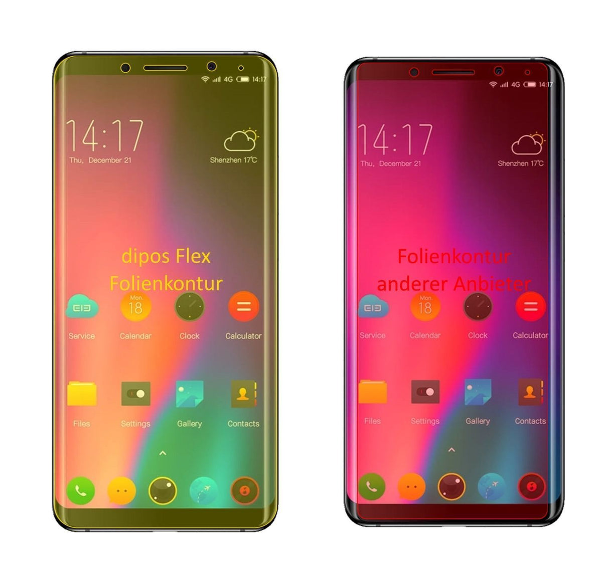 3x 3D Full Cover Schutzfolie für Elephone U Pro (2)