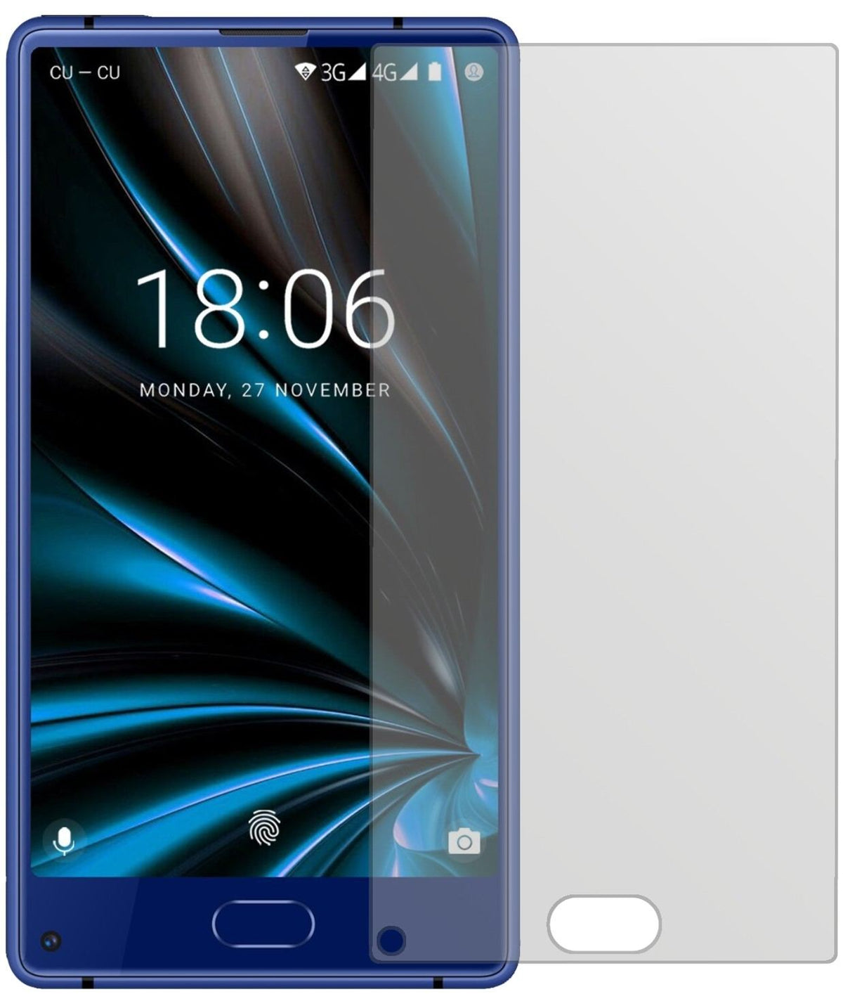 2x Schutzfolie matt für Doogee MIX Lite Display-Sc (2)