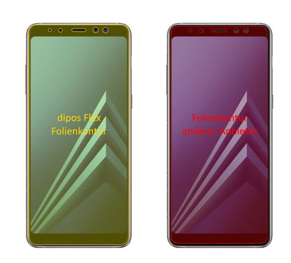3x 3D Full Cover Schutzfolie für Samsung Galaxy A8 (2)