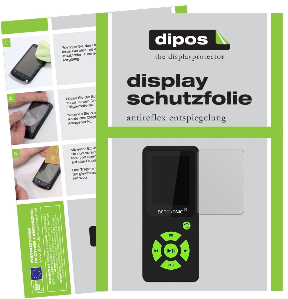 6x Schutzfolie matt für Bertronic BC07 Royal MP3-P (1)