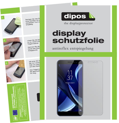 6x Schutzfolie matt für HOMTOM S16 Display-Schutzf (1)