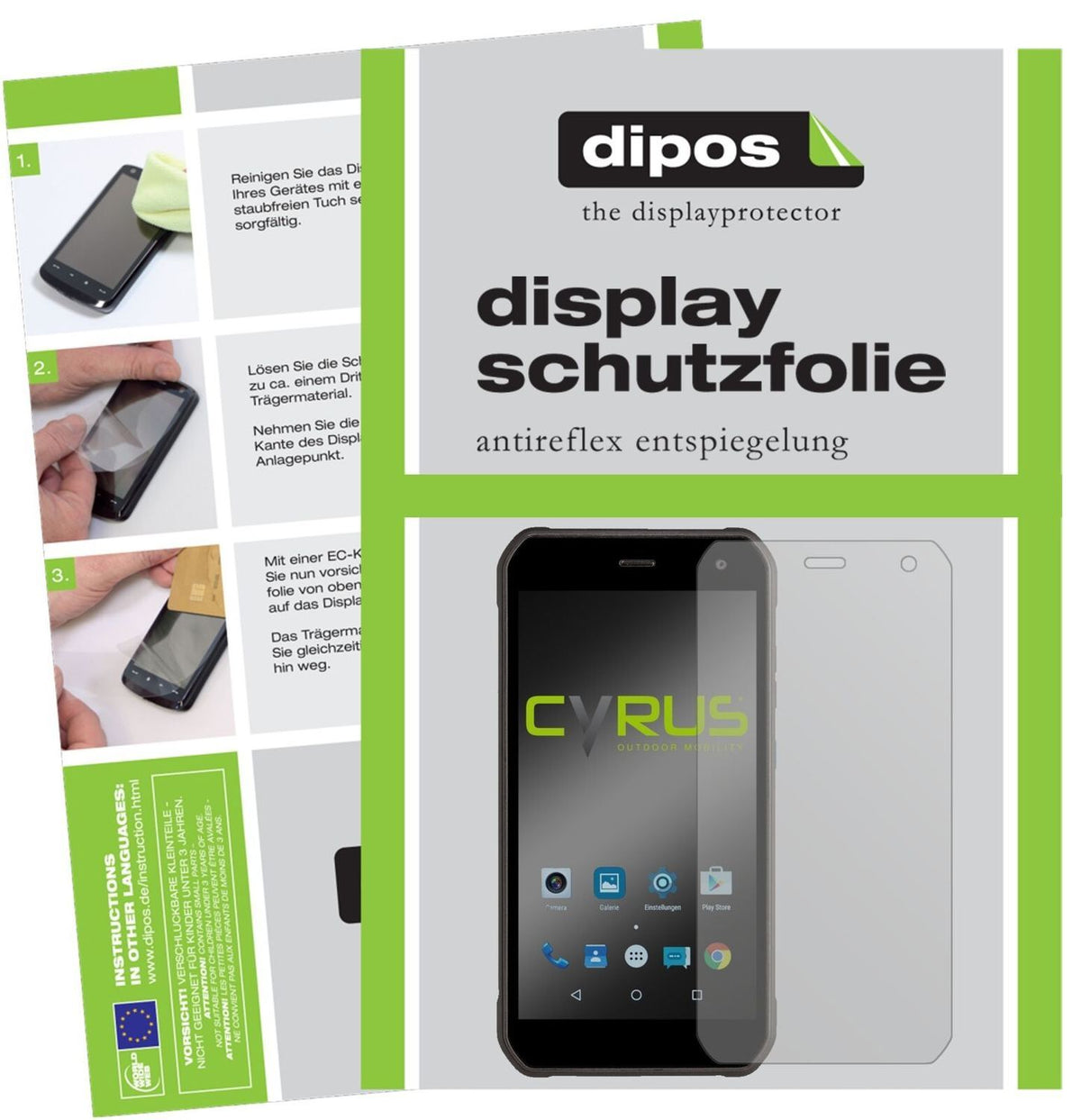 5x Schutzfolie matt für Cyrus CS40 Display-Schutzf (2)