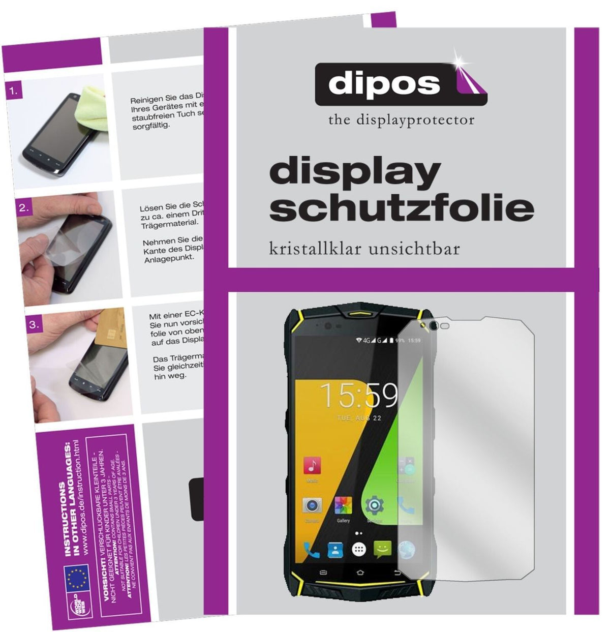 1x Schutzfolie klar für Jesy J9S Display-Schutzfol (2)