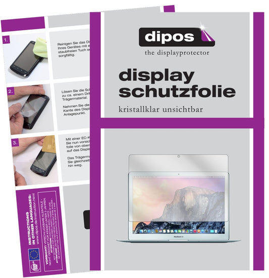 2x Schutzfolie klar für Apple MacBook Air 13 Zoll  (1)