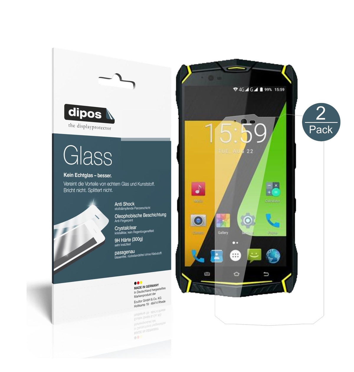 2x 9H Schutzfolie für Jesy J9S Panzerfolie (1)
