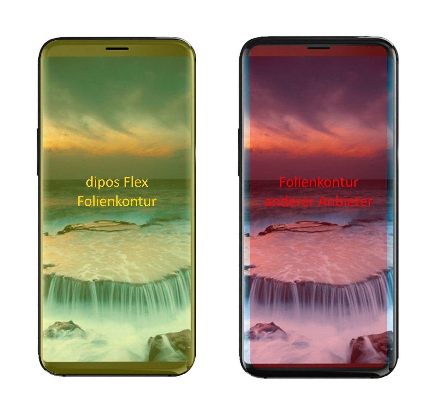 2x 3D Full Cover Schutzfolie für Uhans i8 Pro (1)