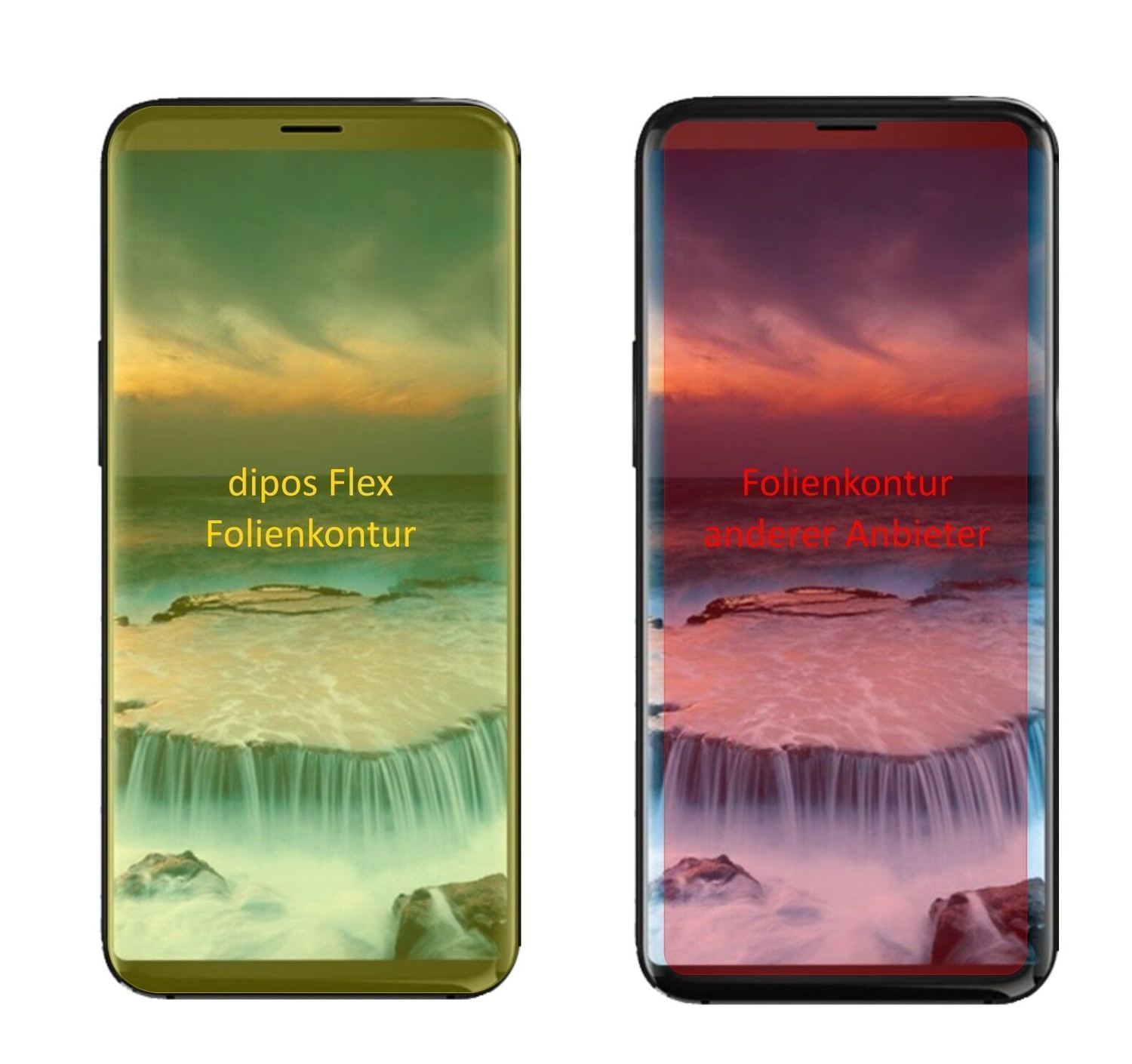 2x 3D Full Cover Schutzfolie für Uhans i8 Pro (1)