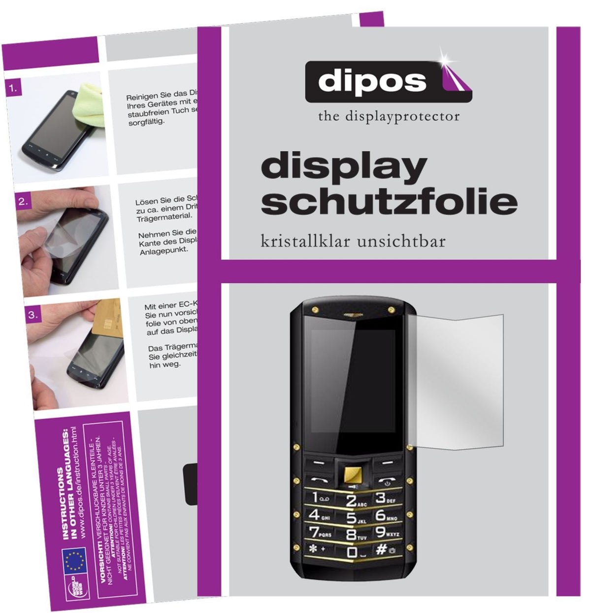 2x Schutzfolie klar für AGM M2 Display-Schutzfolie (1)
