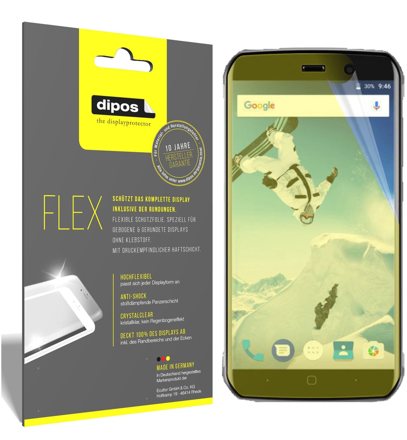 2x 3D Full Cover Schutzfolie für Vernee Active (2)