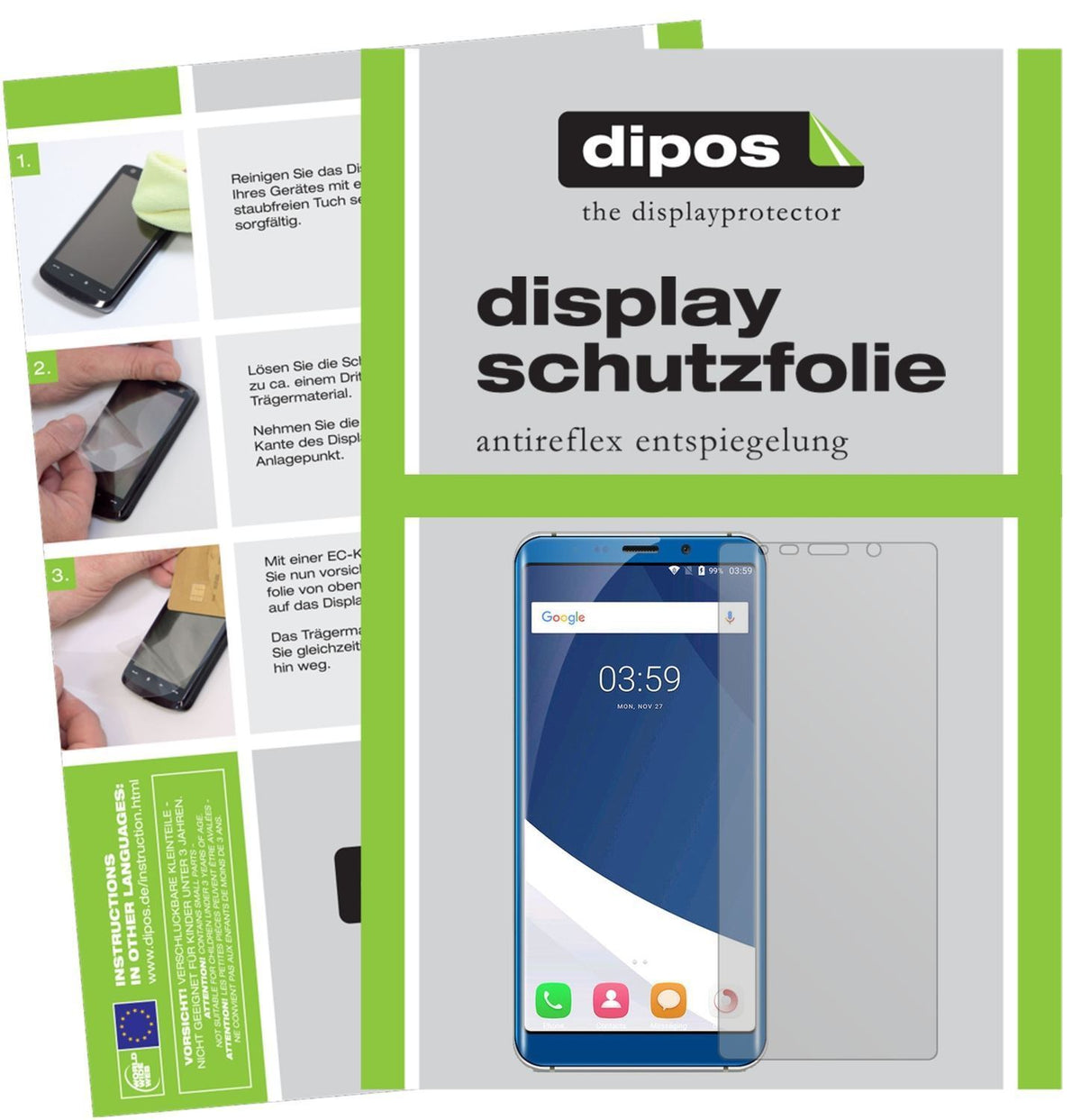 6x Schutzfolie matt für Koolnee K1 Display-Schutzf (1)