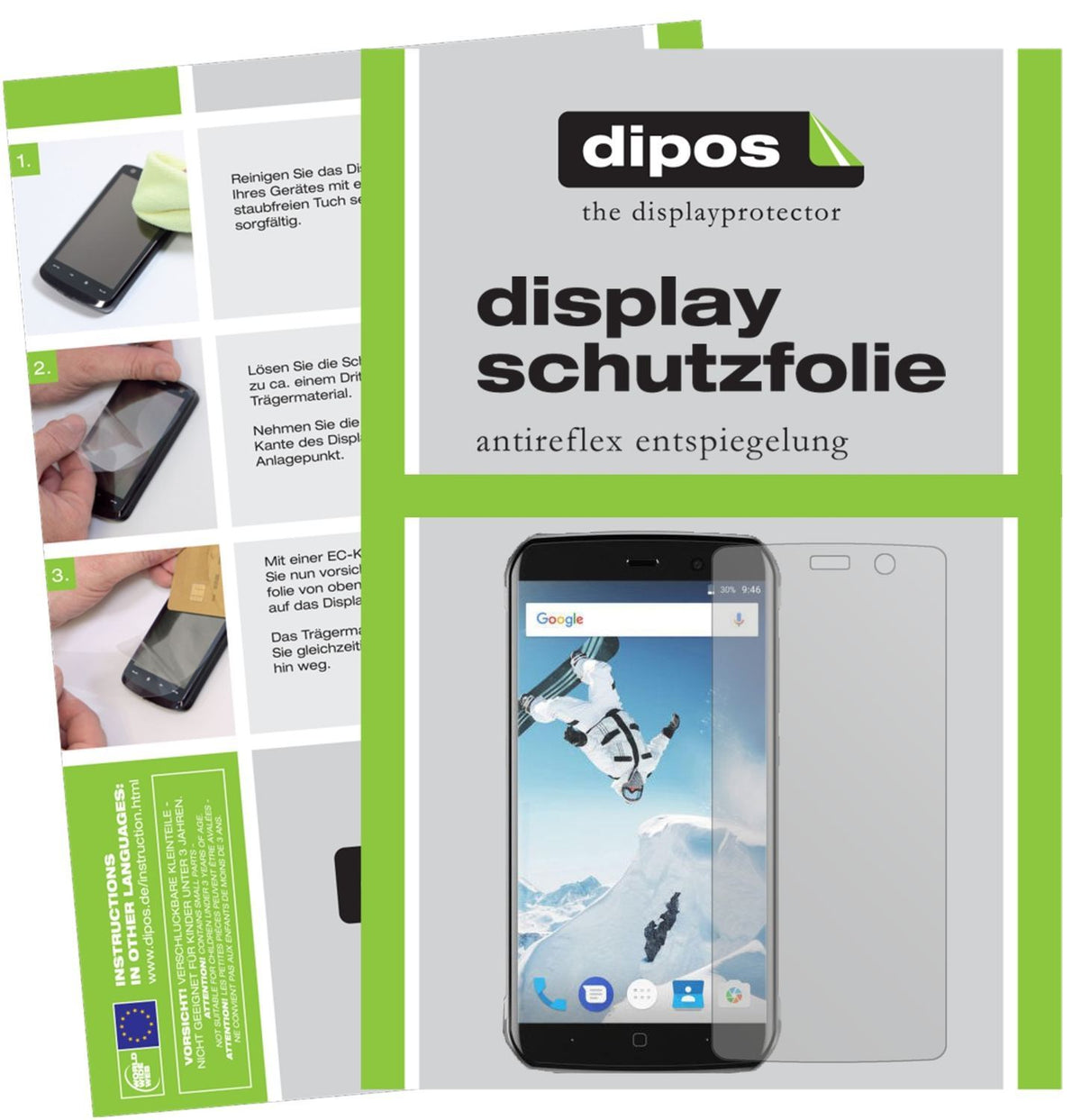 2x Schutzfolie matt für Vernee Active Display-Schu (1)