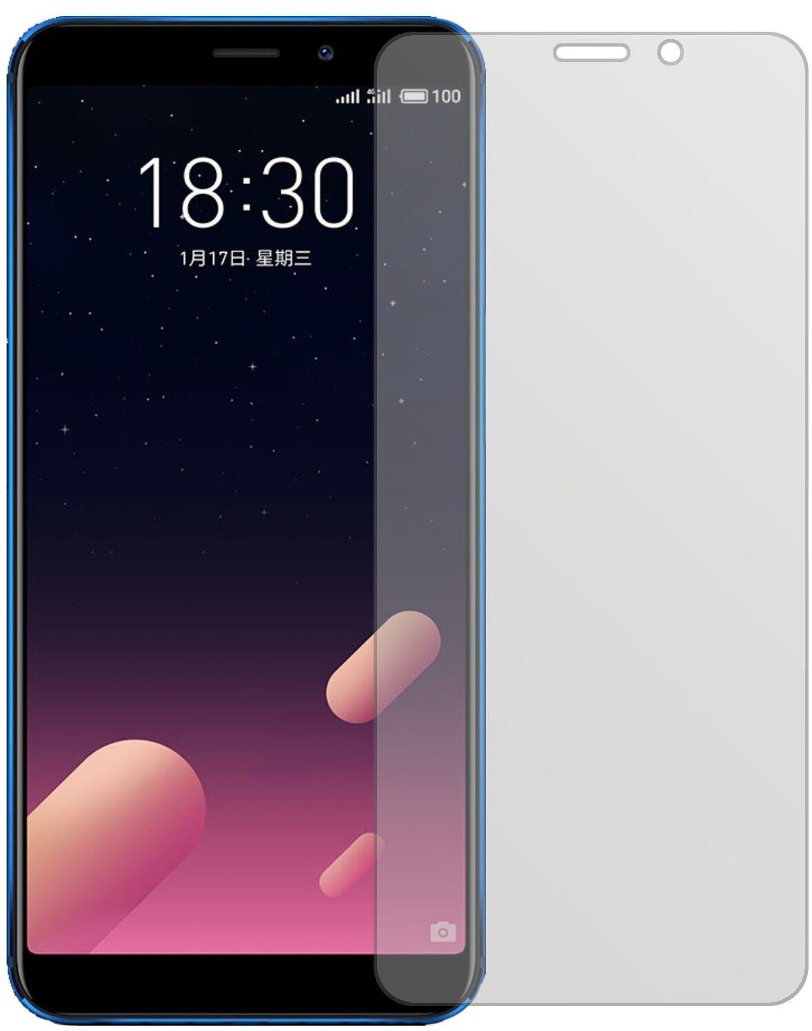 5x Schutzfolie matt für Meizu M6S Display-Schutzfo (1)