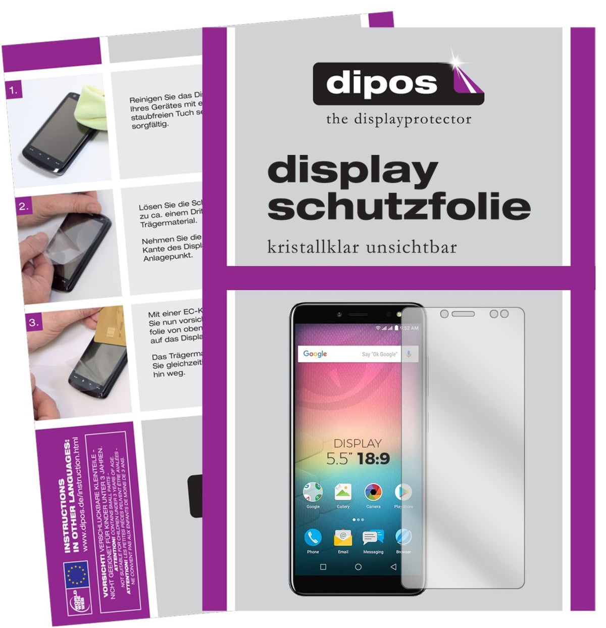 6x Schutzfolie klar für Allview V3 Viper Display-S (1)