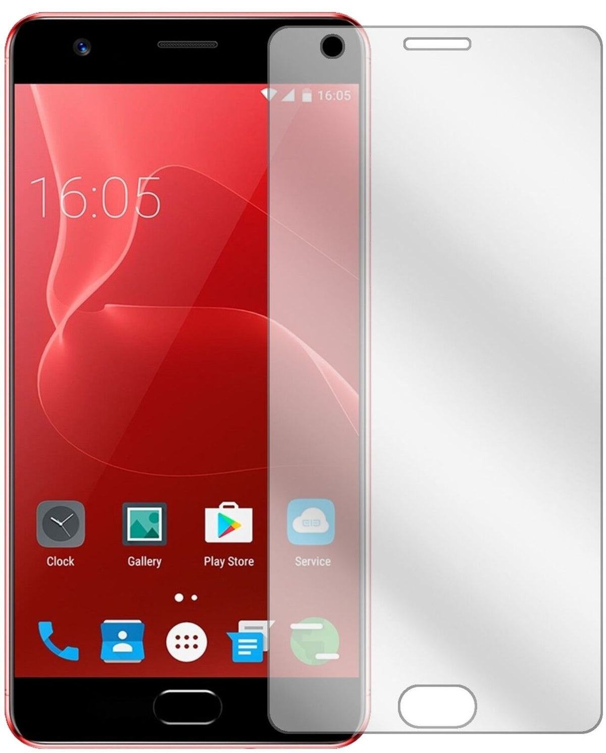 5x Schutzfolie klar für Elephone P8 Max Display-Sc (1)