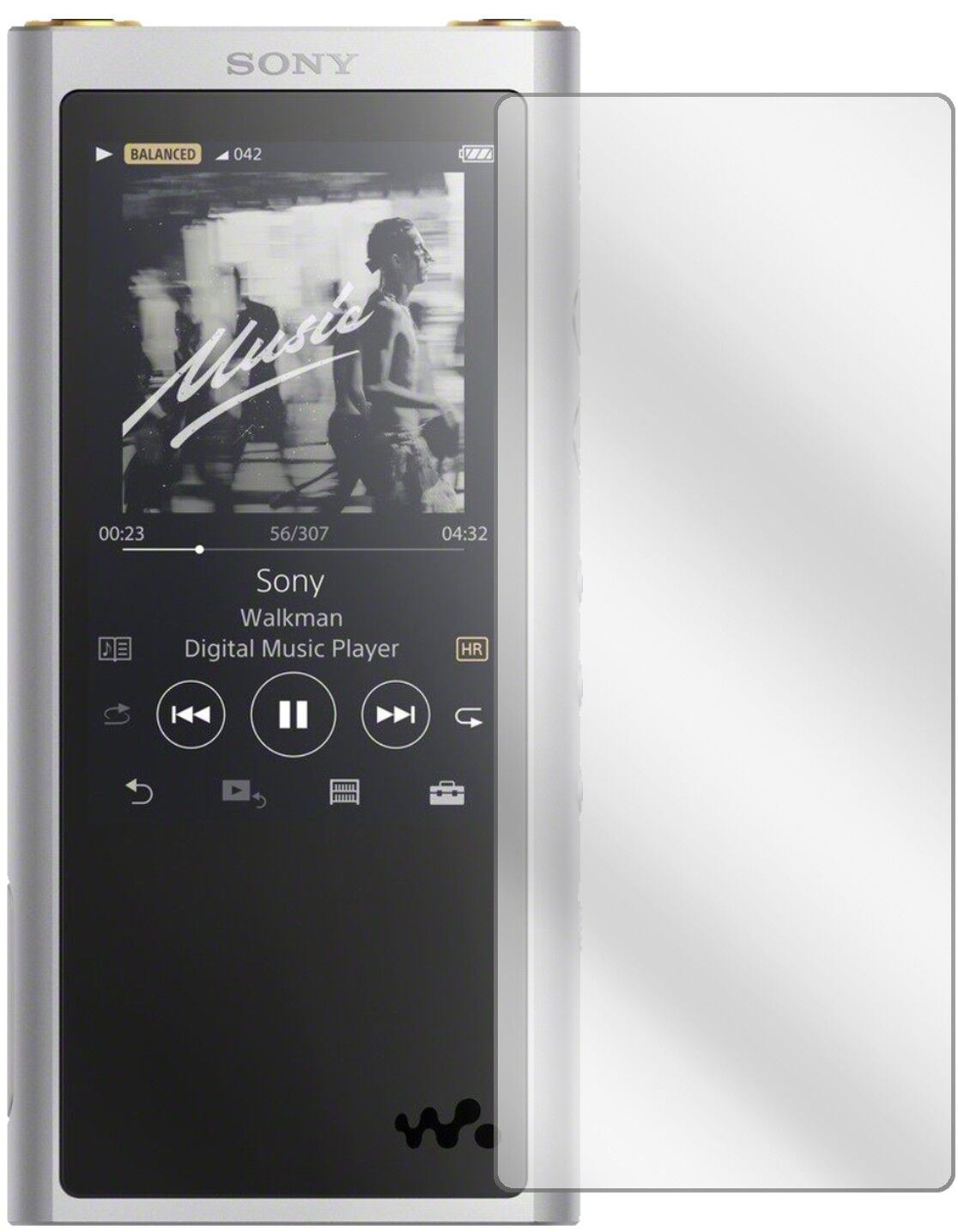 5x Schutzfolie klar für Sony NW-ZX300 (MP3-Player) (1)