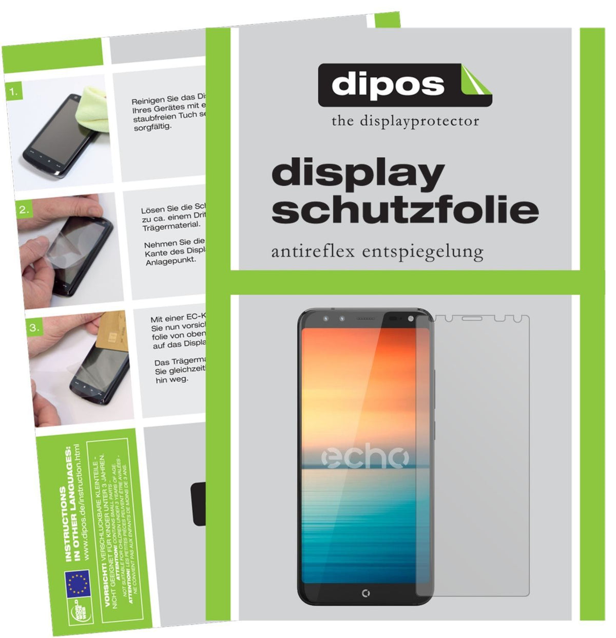 6x Schutzfolie matt für Echo Horizon Display-Schut (1)