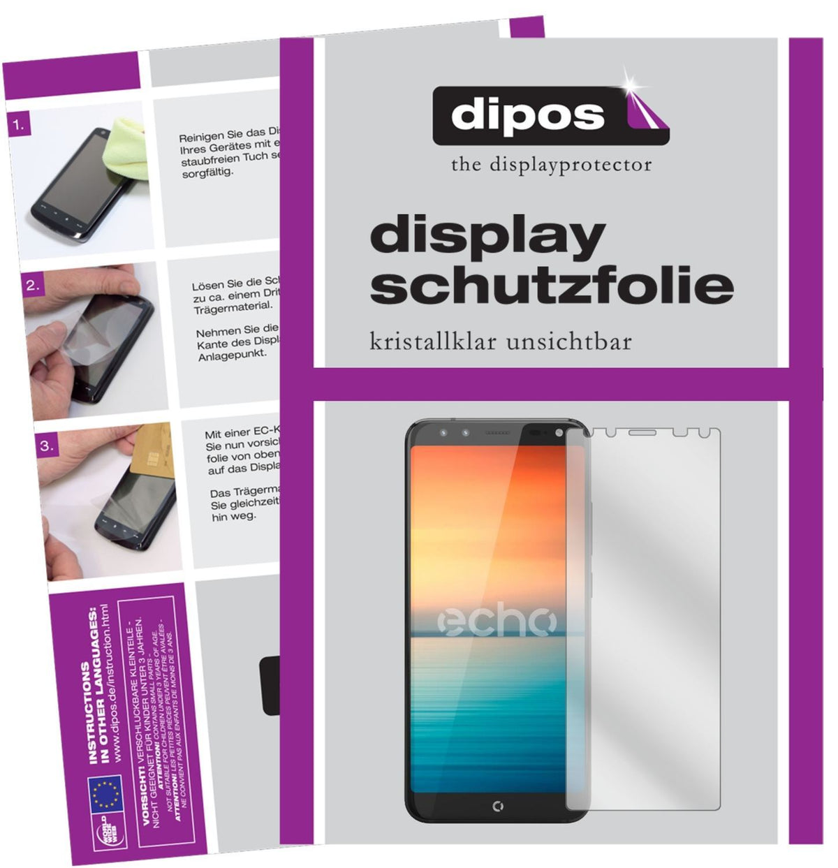 6x Schutzfolie klar für Echo Horizon Display-Schut (1)