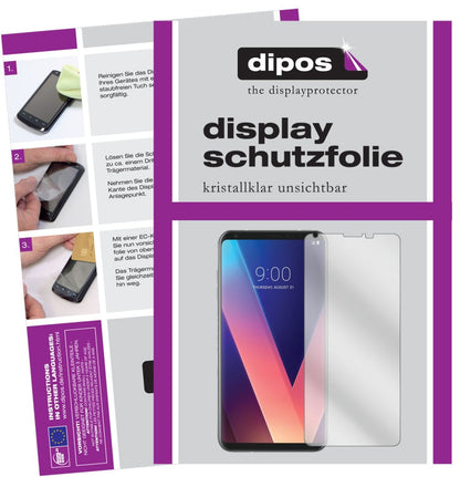 2x Schutzfolie klar für LG V30 Plus Display-Schutz (1)
