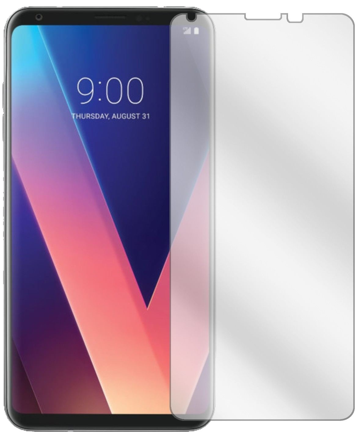 2x Schutzfolie klar für LG V30 Plus Display-Schutz (2)
