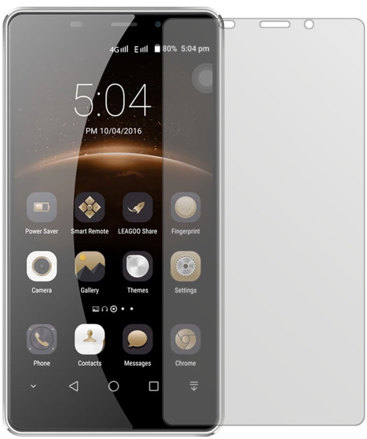 2x Schutzfolie matt für Leagoo M8 Display-Schutzfo (2)