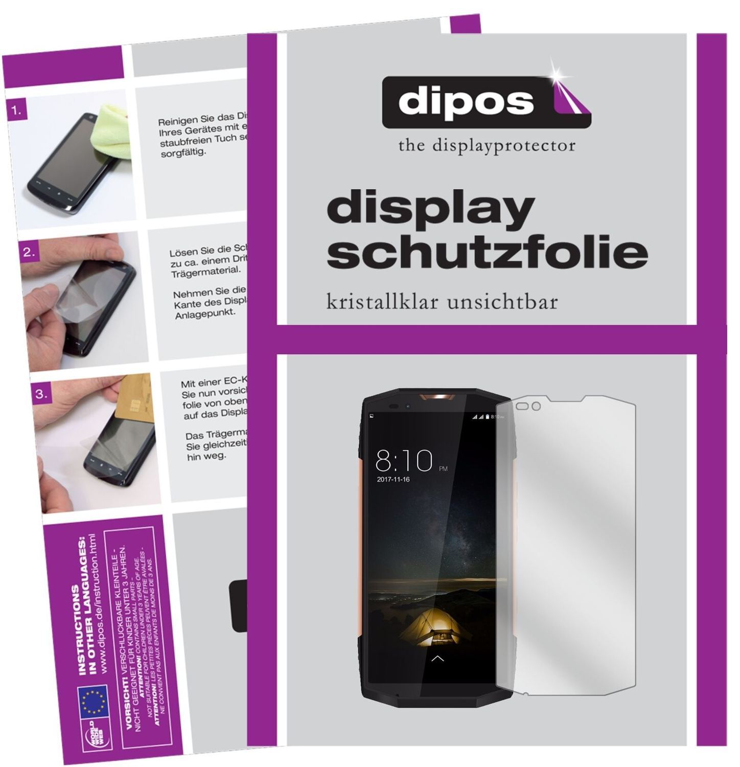 1x Schutzfolie klar für Blackview BV9000 Pro Displ (2)