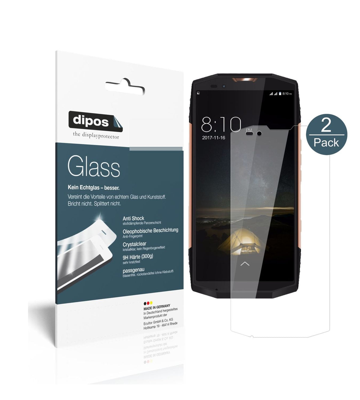 2x 9H Schutzfolie für Blackview BV9000 Pro Panzerf (1)