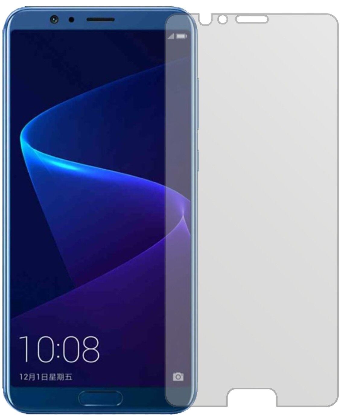 2x Schutzfolie matt für Huawei Honor V10 Display-S (2)