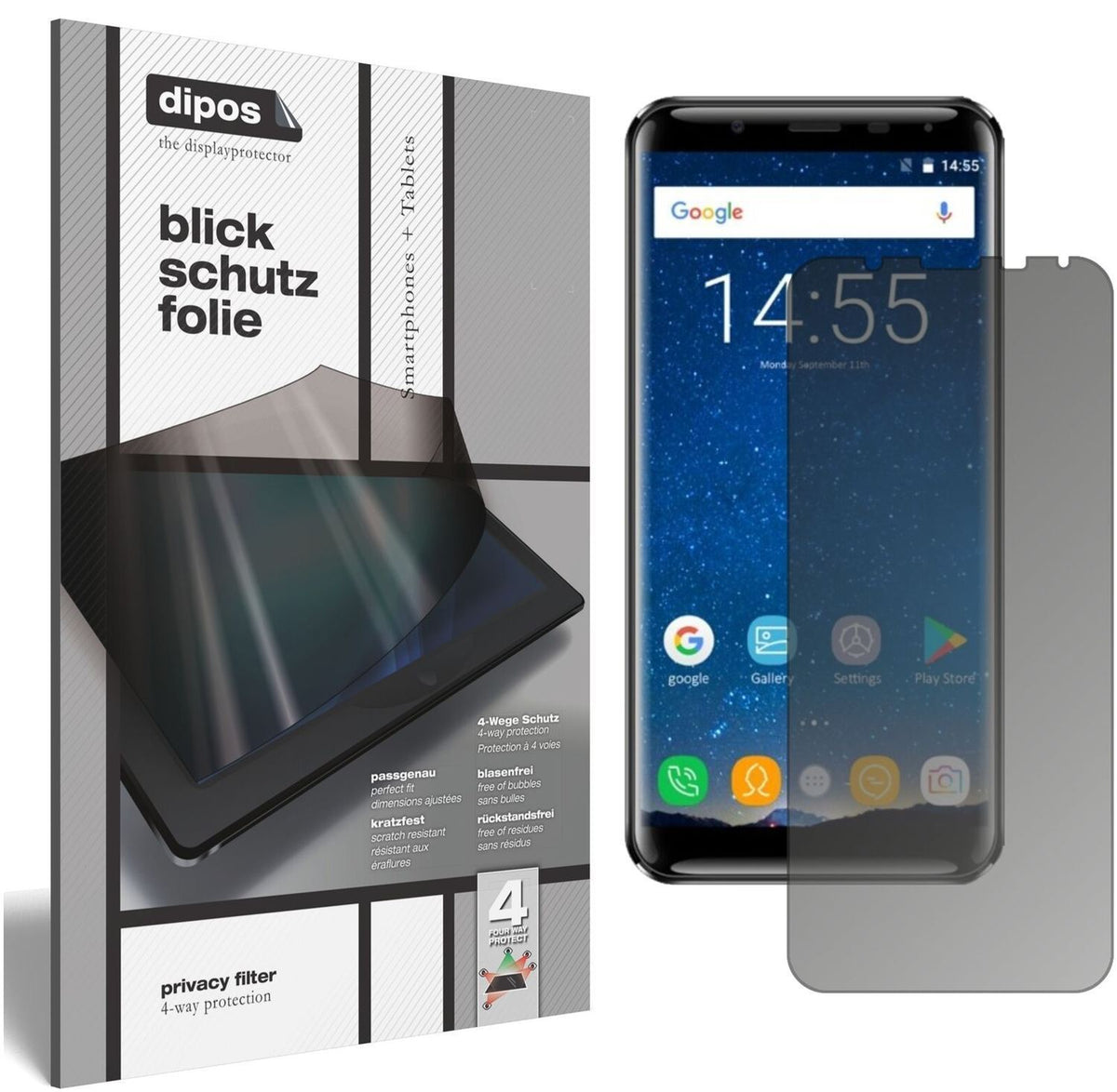 Blickschutzfolie für Oukitel K5000 matt Schutzfoli (1)