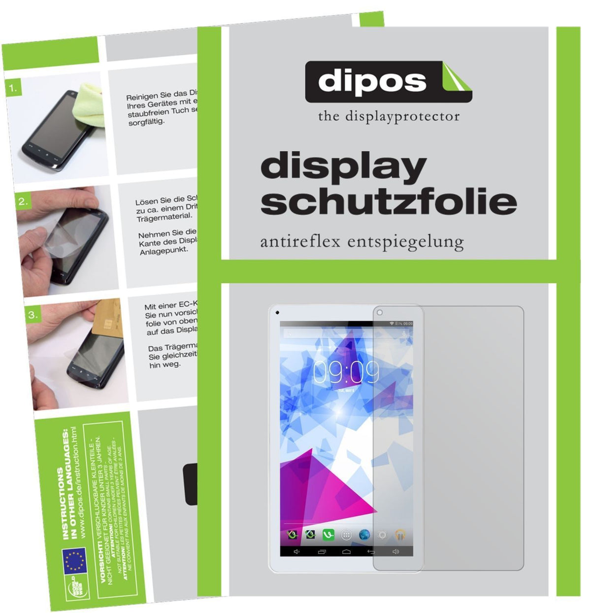 2x Schutzfolie matt für iRULU eXpro 2 Plus Display (1)