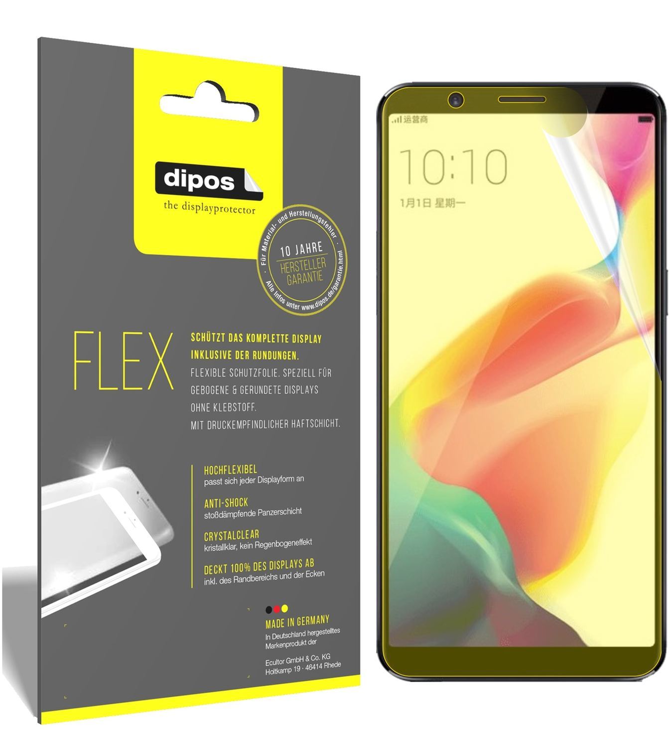 3x 3D Full Cover Schutzfolie für Oppo R11s Plus (1)