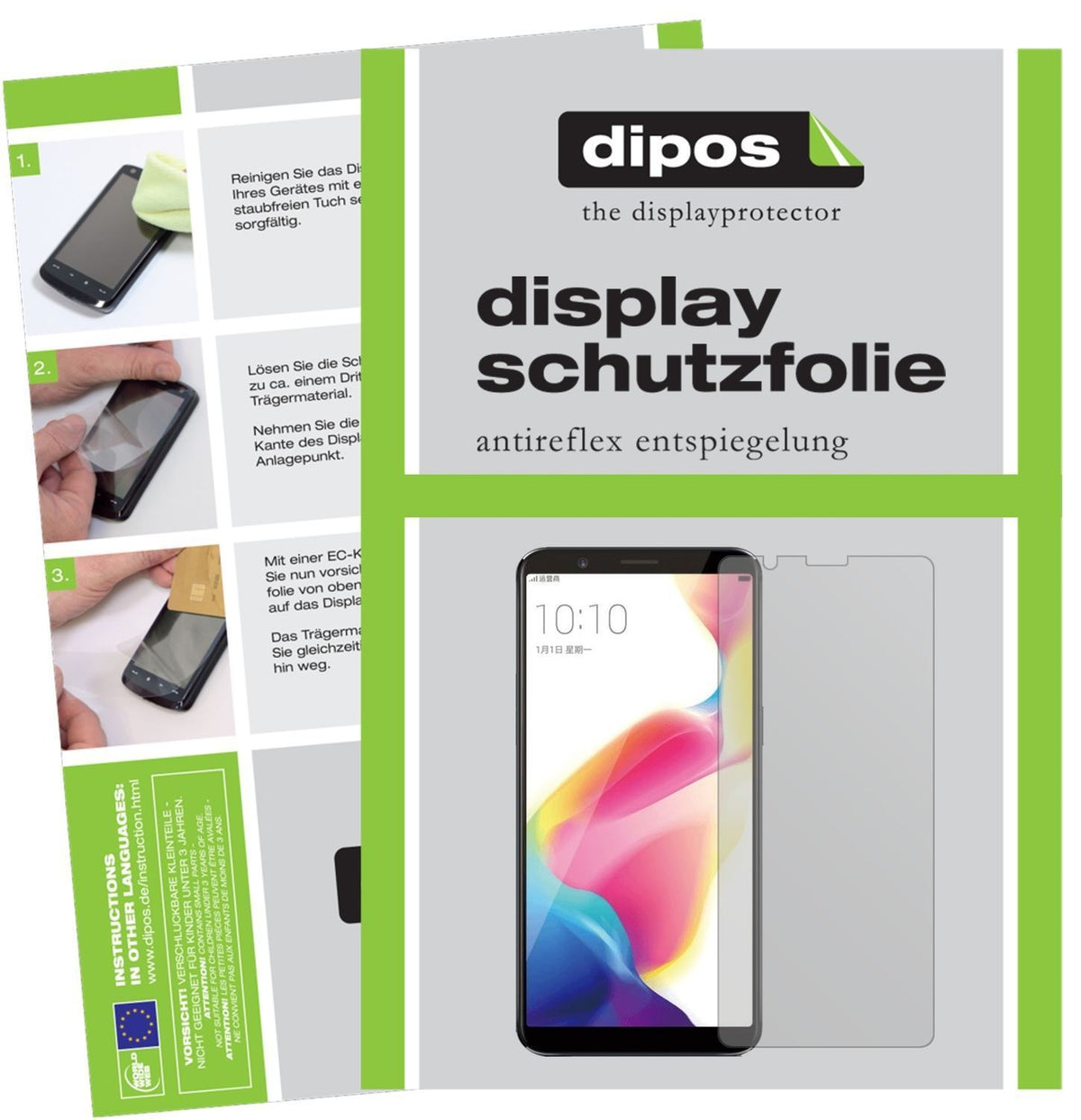 2x Schutzfolie matt für Oppo R11s Display-Schutzfo (1)