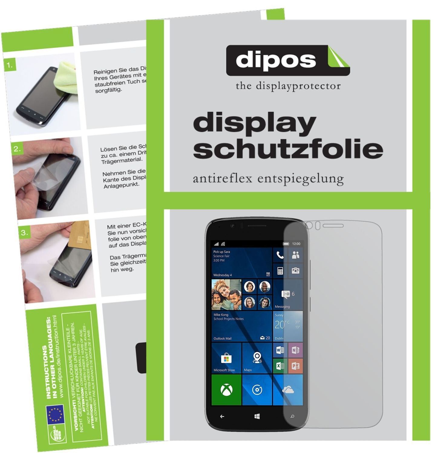 1x Schutzfolie matt für Wileyfox Pro Display-Schut (2)