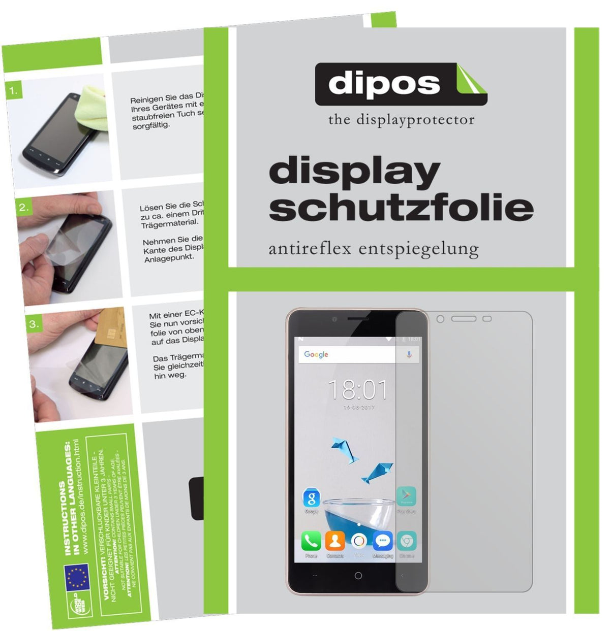 6x Schutzfolie matt für Leagoo Kiicaa Power Displa (1)