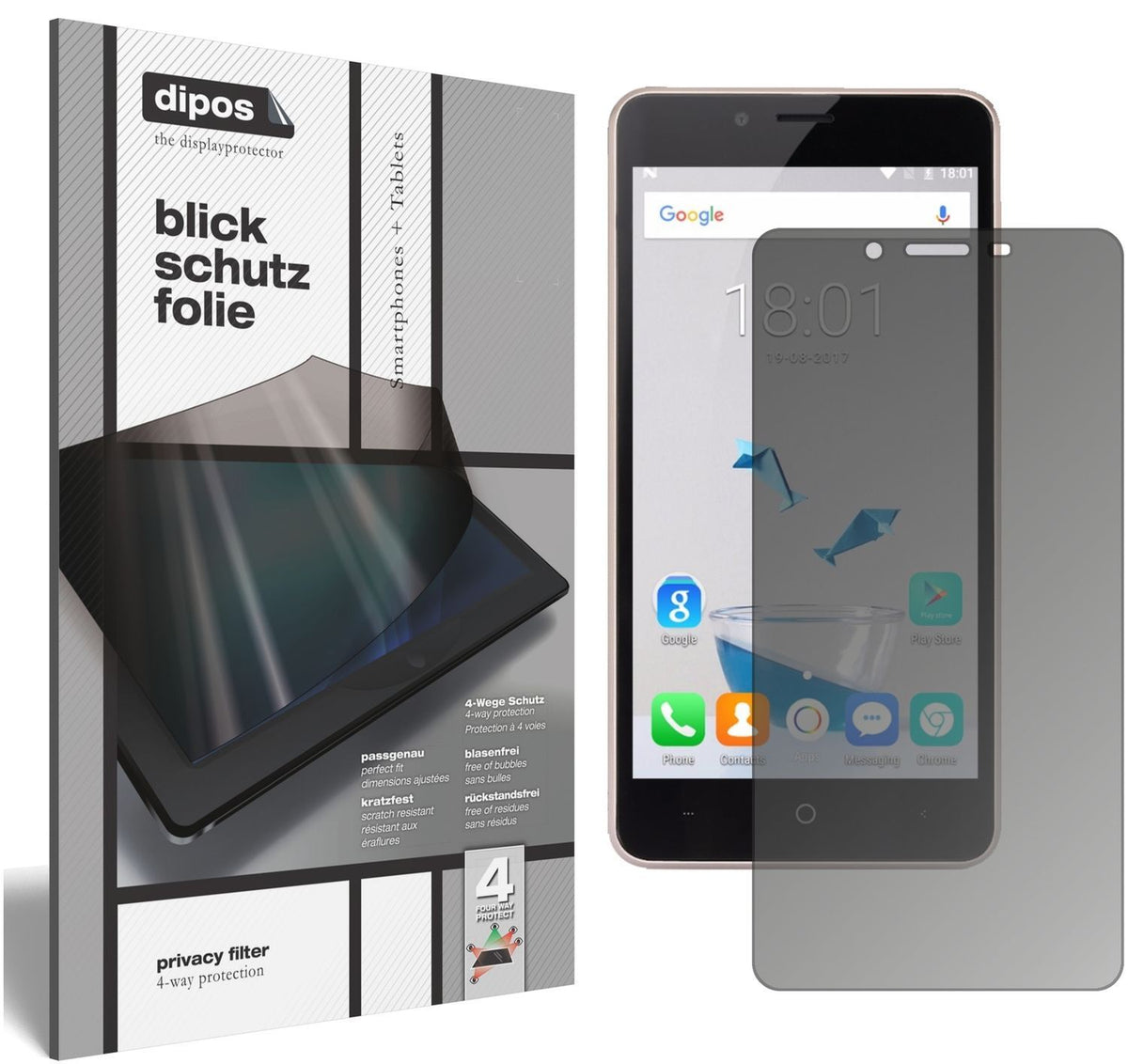 Blickschutzfolie für Leagoo Kiicaa Power matt Schu (1)