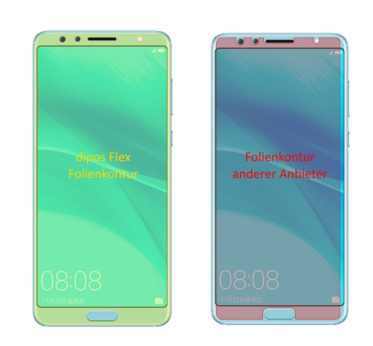 3x 3D Full Cover Schutzfolie für Huawei Nova 2S (2)