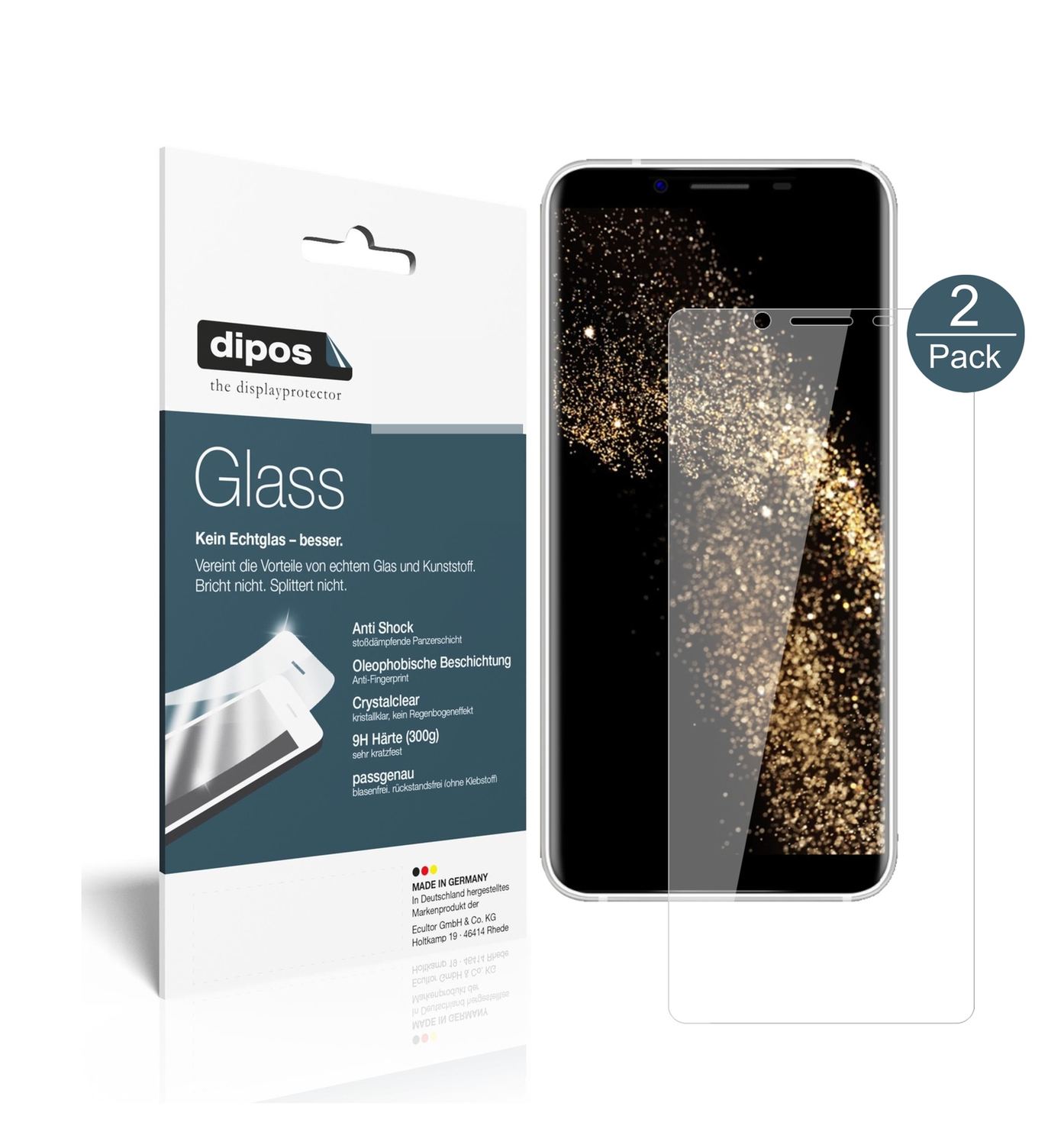 2x 9H Schutzfolie für HOMTOM S8 Panzerfolie (1)