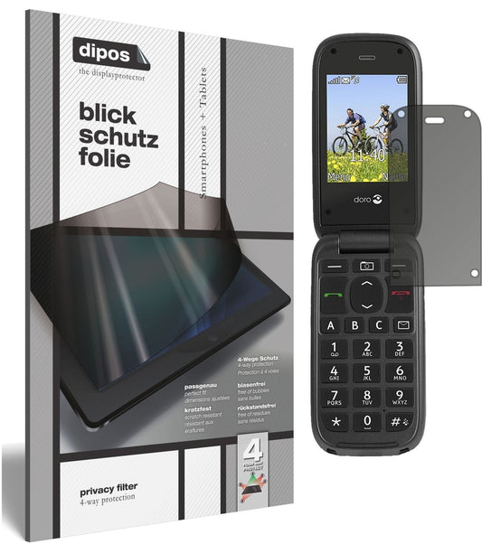 Blickschutzfolie für Doro PhoneEasy 613 matt Schut (1)