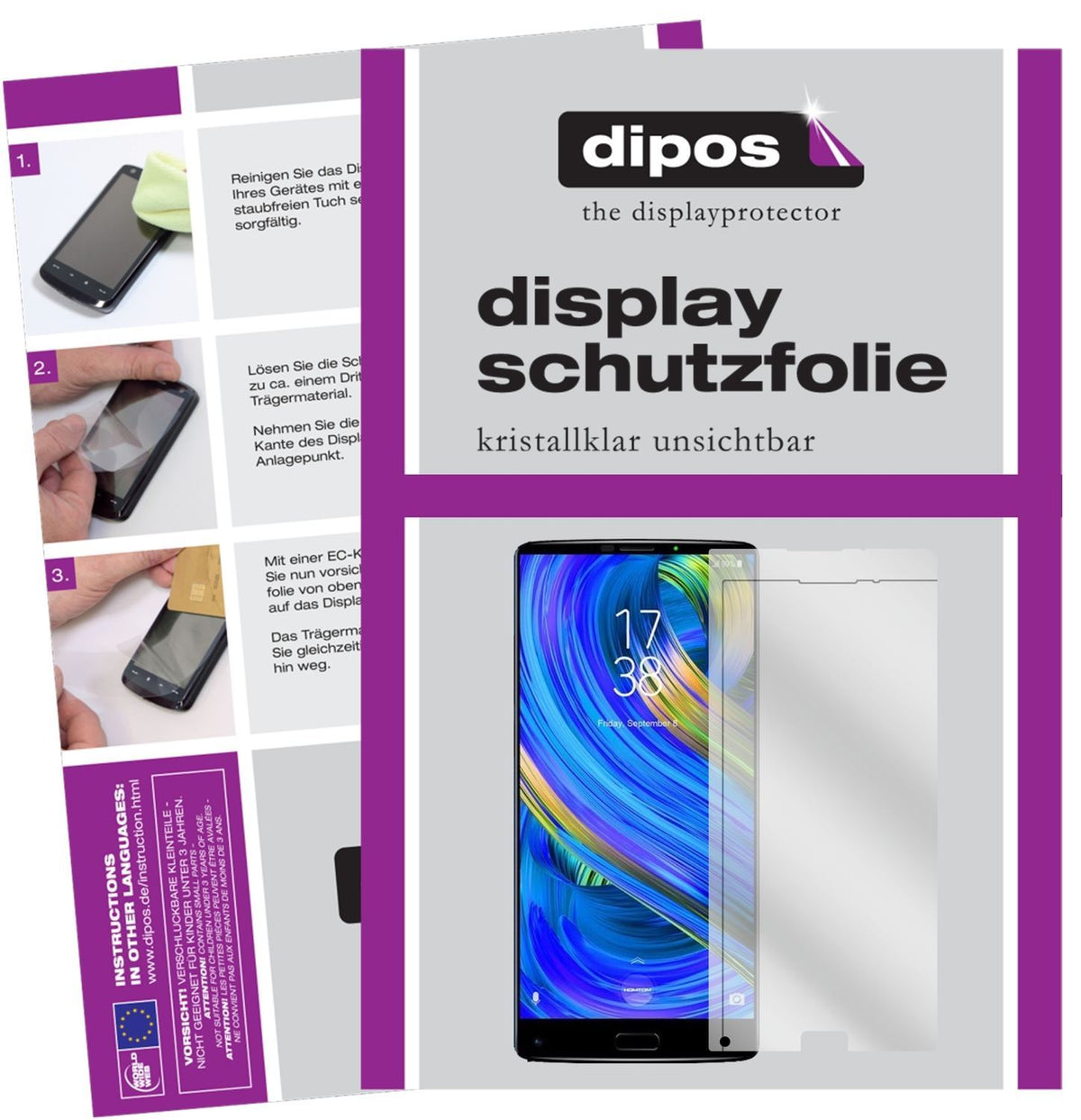 6x Schutzfolie klar für HOMTOM S9 Plus Display-Sch (1)