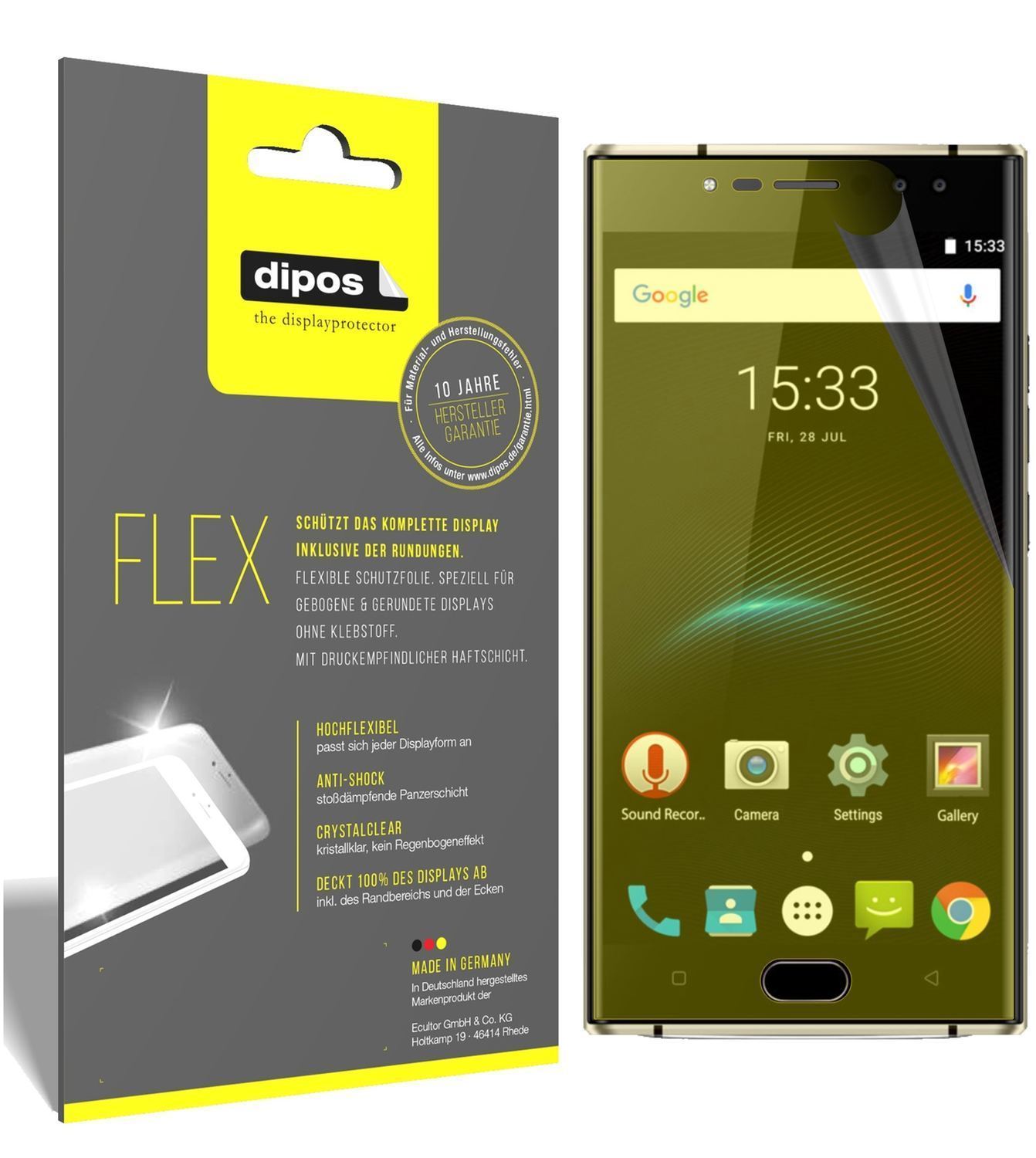 3x 3D Full Cover Schutzfolie für Oukitel K3 (1)