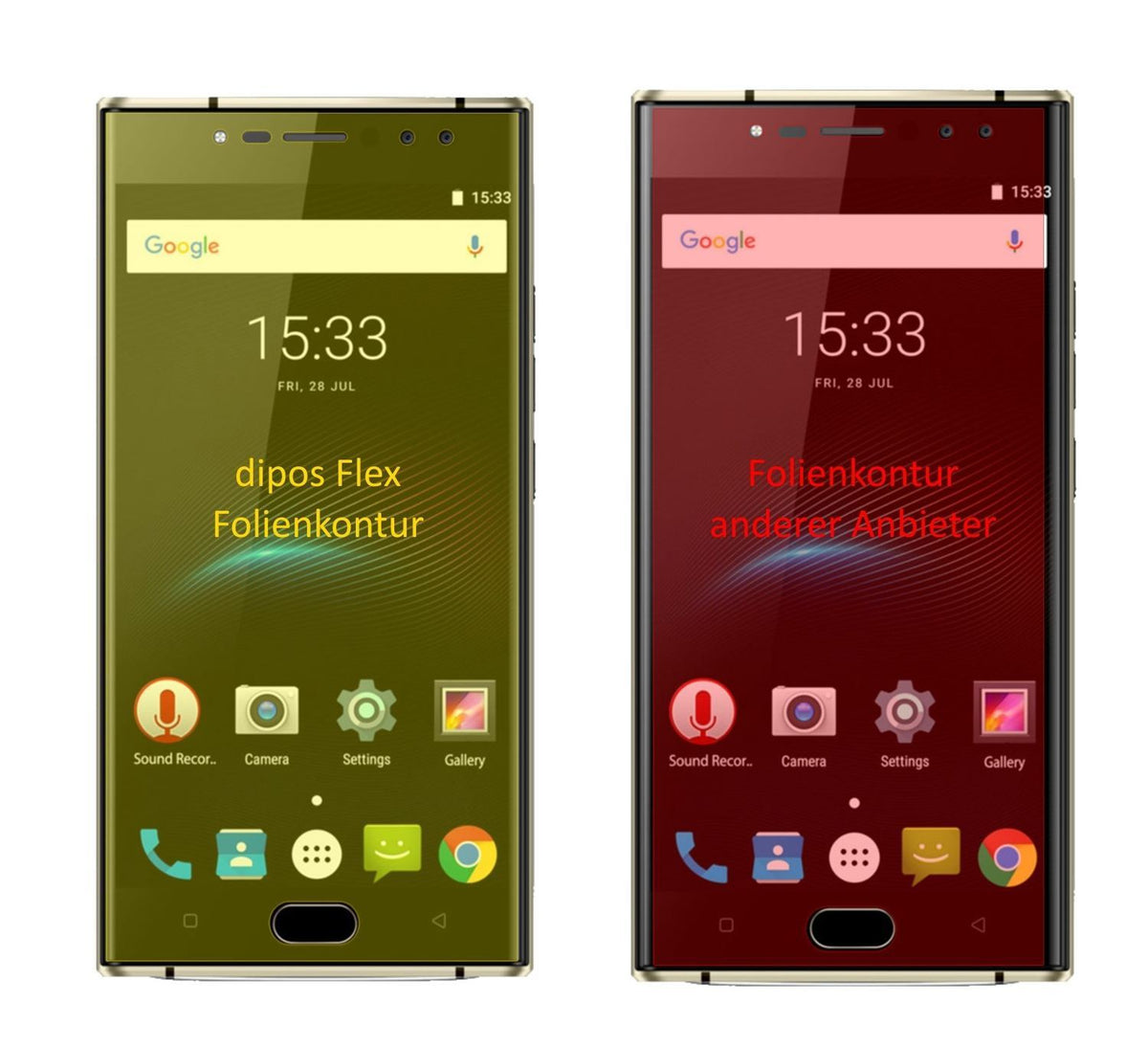 3x 3D Full Cover Schutzfolie für Oukitel K3 (2)