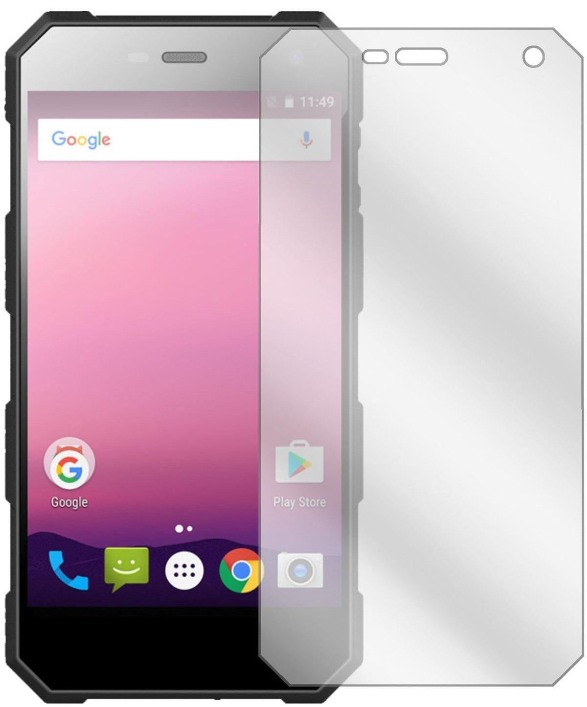 2x Schutzfolie klar für Nomu S10 Pro Display-Schut (2)
