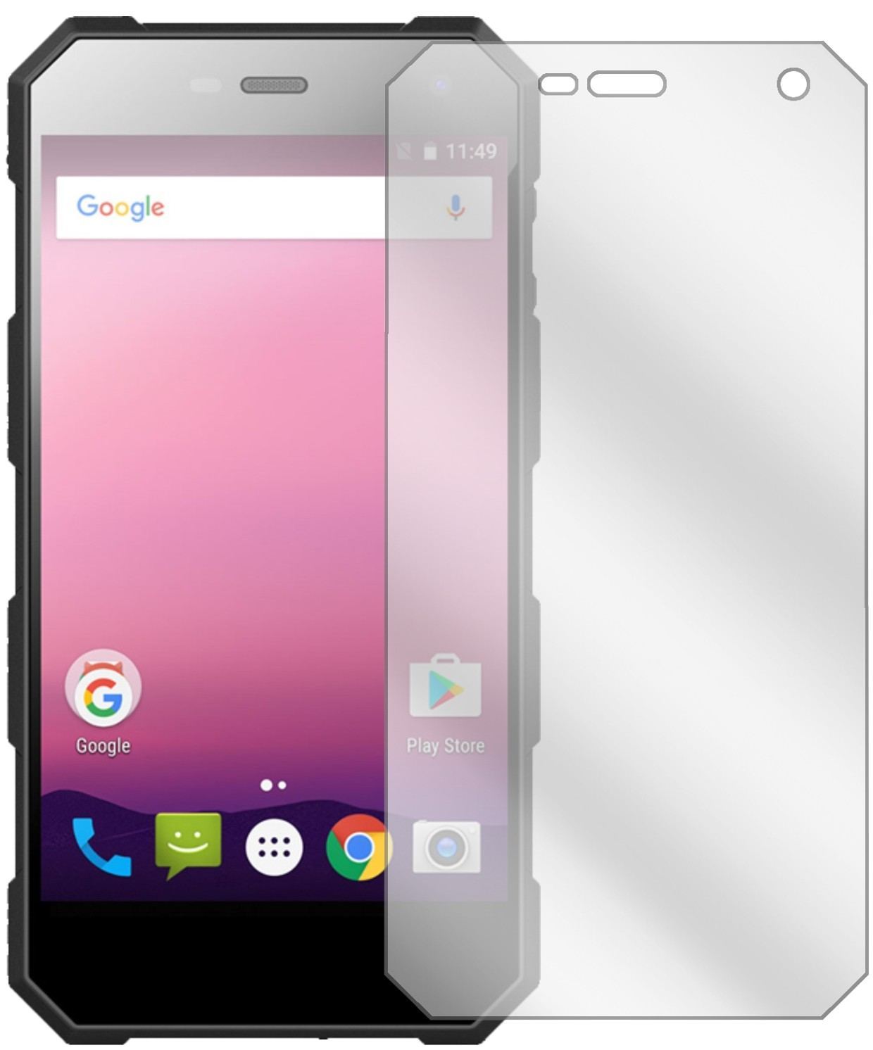 2x Schutzfolie klar für Nomu S10 Pro Display-Schut (2)