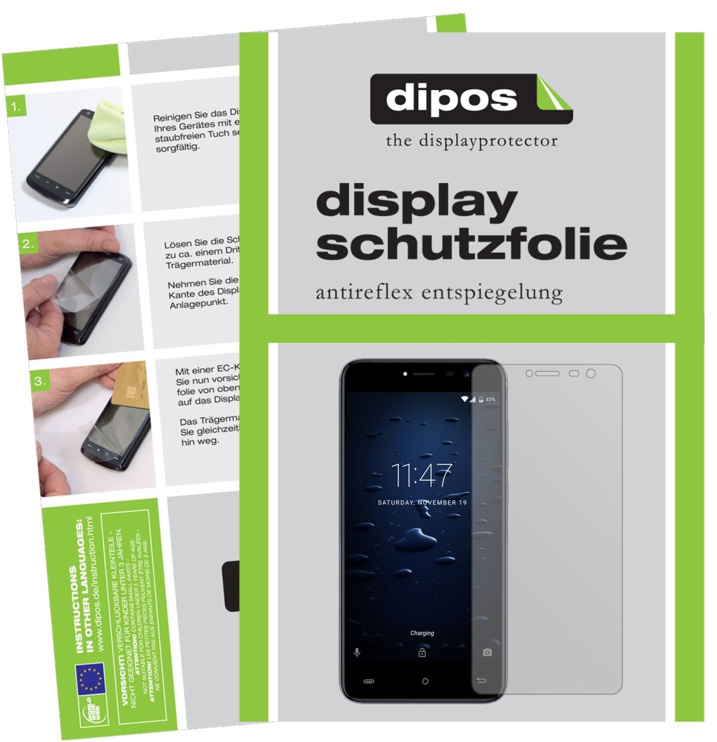 2x Schutzfolie matt für Cubot Note Plus Display-Sc (1)