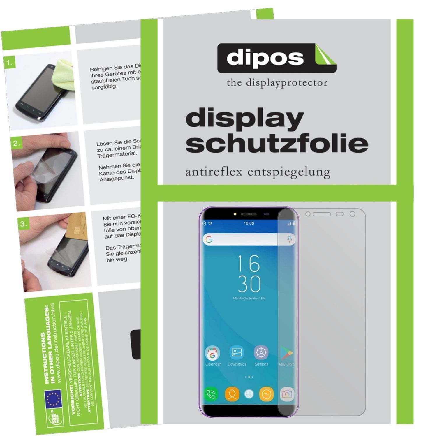 2x Schutzfolie matt für Oukitel C8 Display-Schutzf (1)
