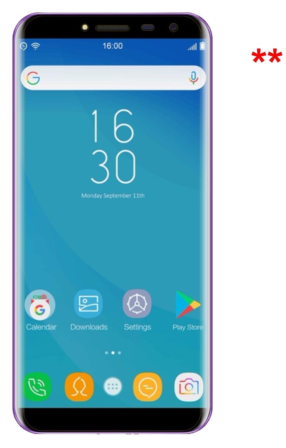 2x Schutzfolie matt für Oukitel C8 Display-Schutzf (6)