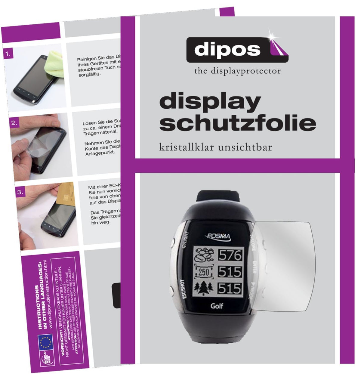 6x Schutzfolie klar für Posma GM2 Display-Schutzfo (1)