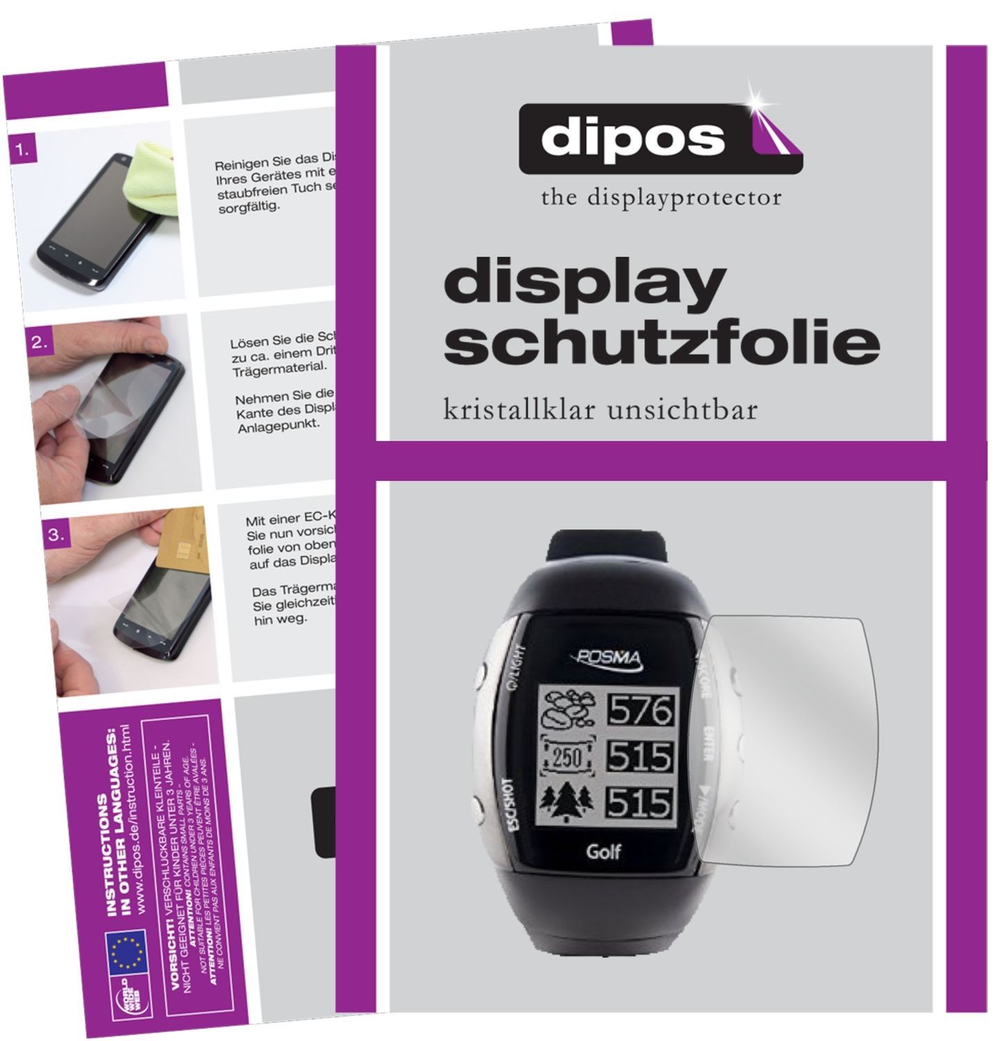 6x Schutzfolie klar für Posma GM2 Display-Schutzfo (1)